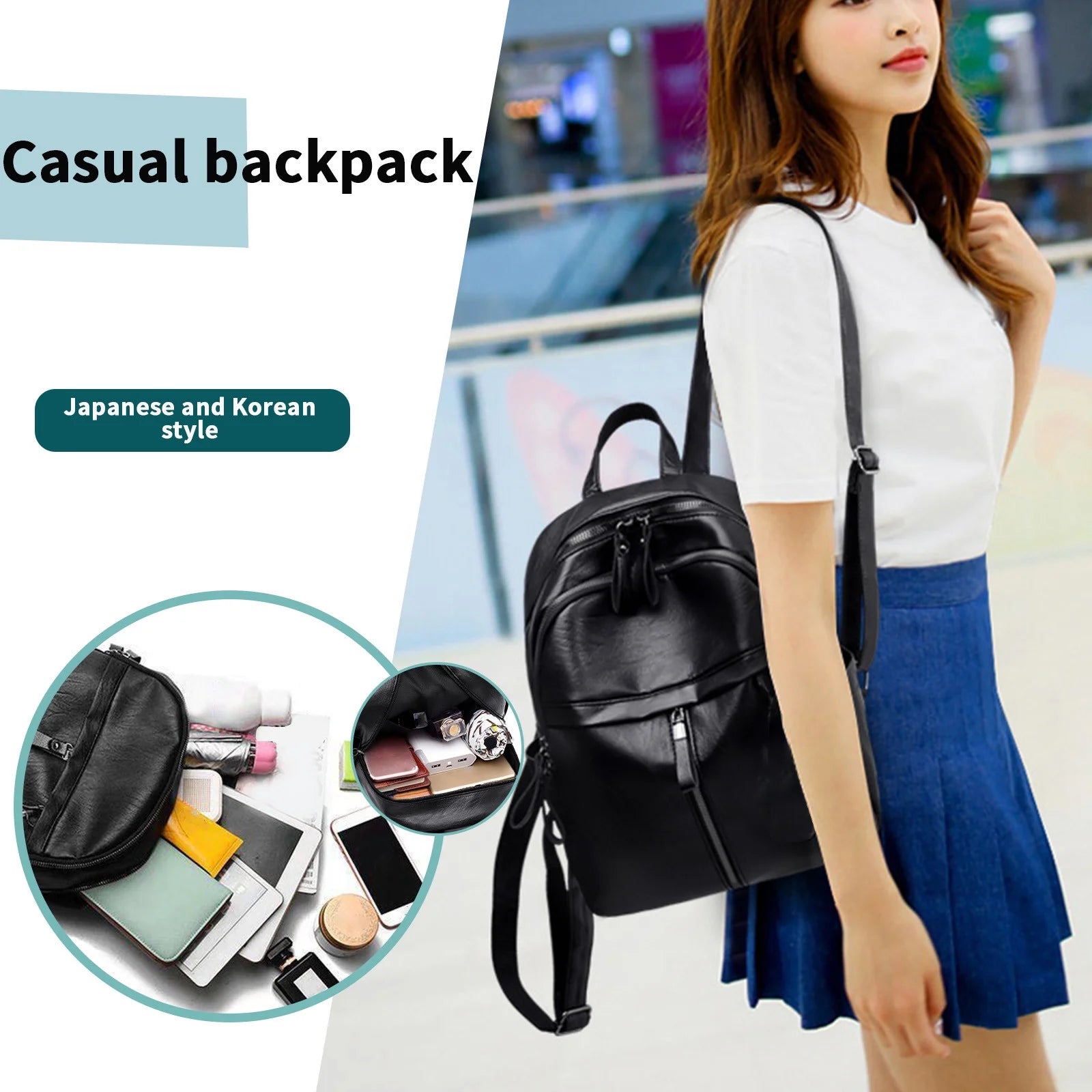 Women'S Fashion Backpack, Backpack Purse for Women, Fashion Leather Handbag, Travel Bag, Satchel Rucksack Ladies Bag,Shoulder Multifunctional Travel Bag