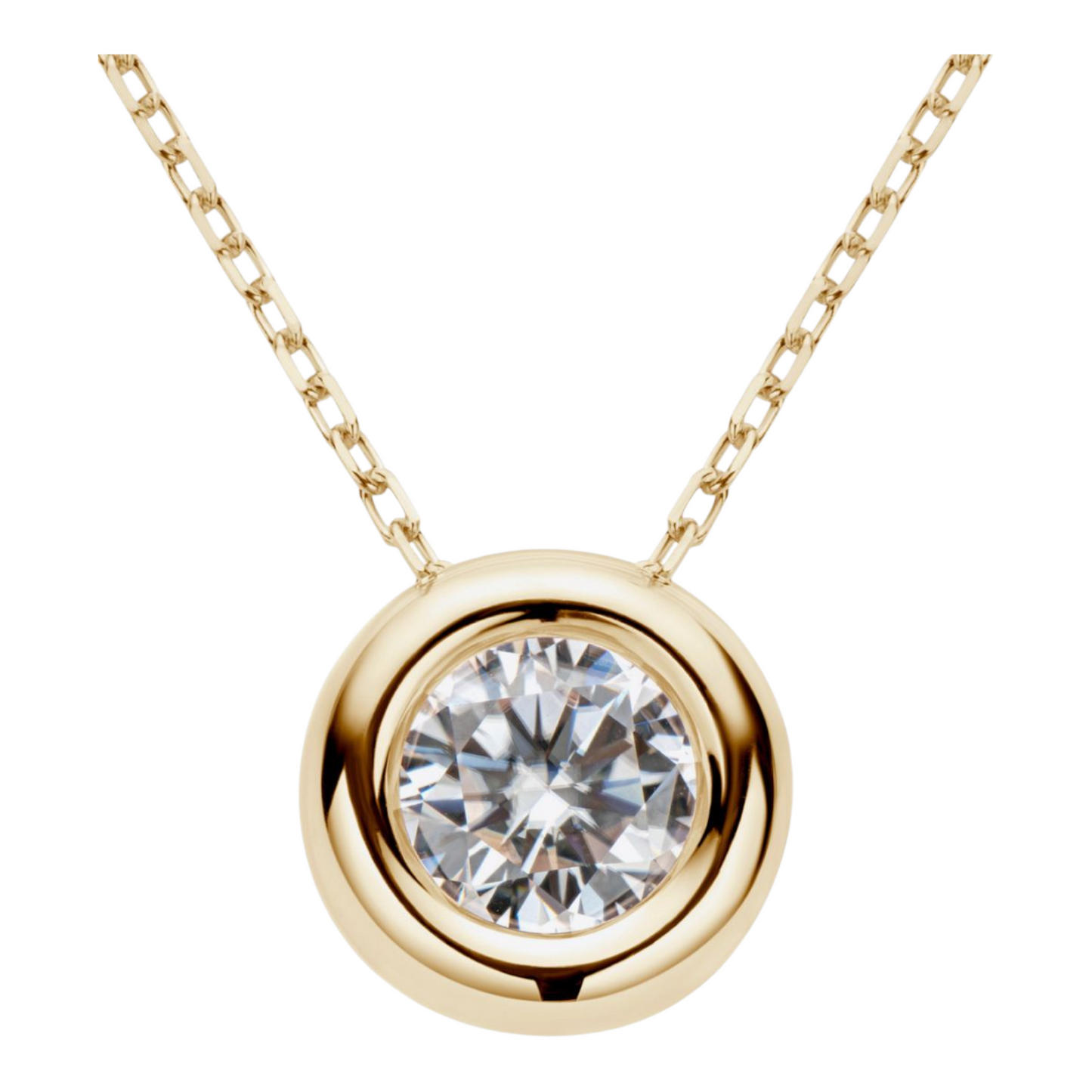 1 Carat Moissanite Pendant 925 Sterling Silver or 18K Gold or 18K Rose Gold Halo Necklace
