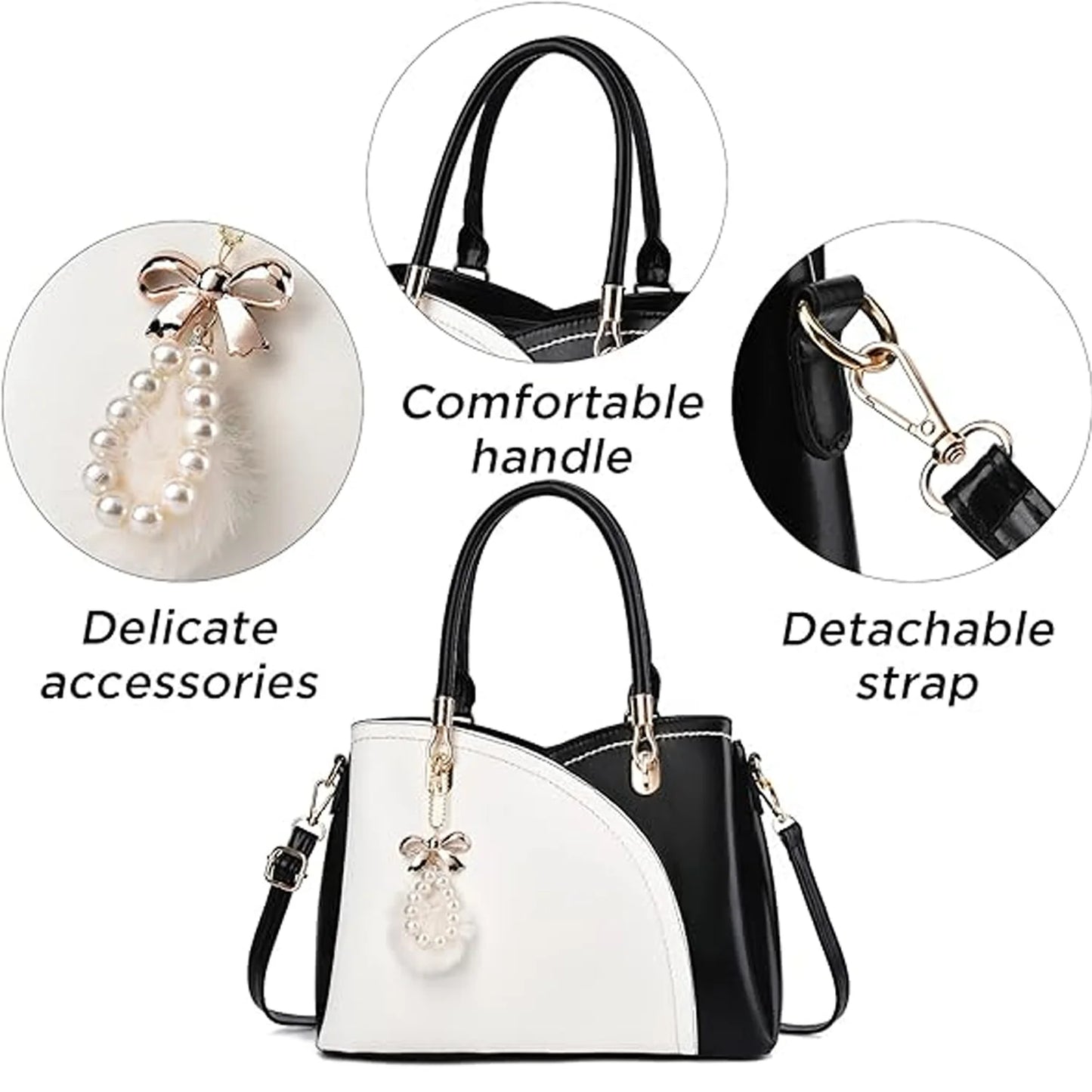 Women'S Handbags Purses Large Tote Shoulder Bag Top Handle Satchel Bag for Work Green+White