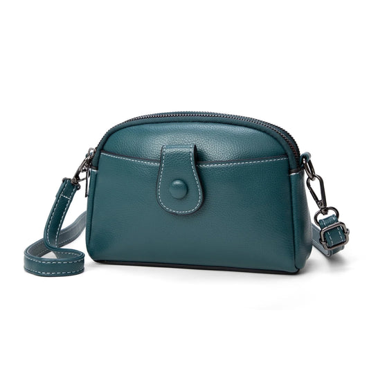 Womens Small Crossbody Bag Shoulder Hand Bags Leather Crossbody Purse for Women Lightweight Adjustable Strap Blue