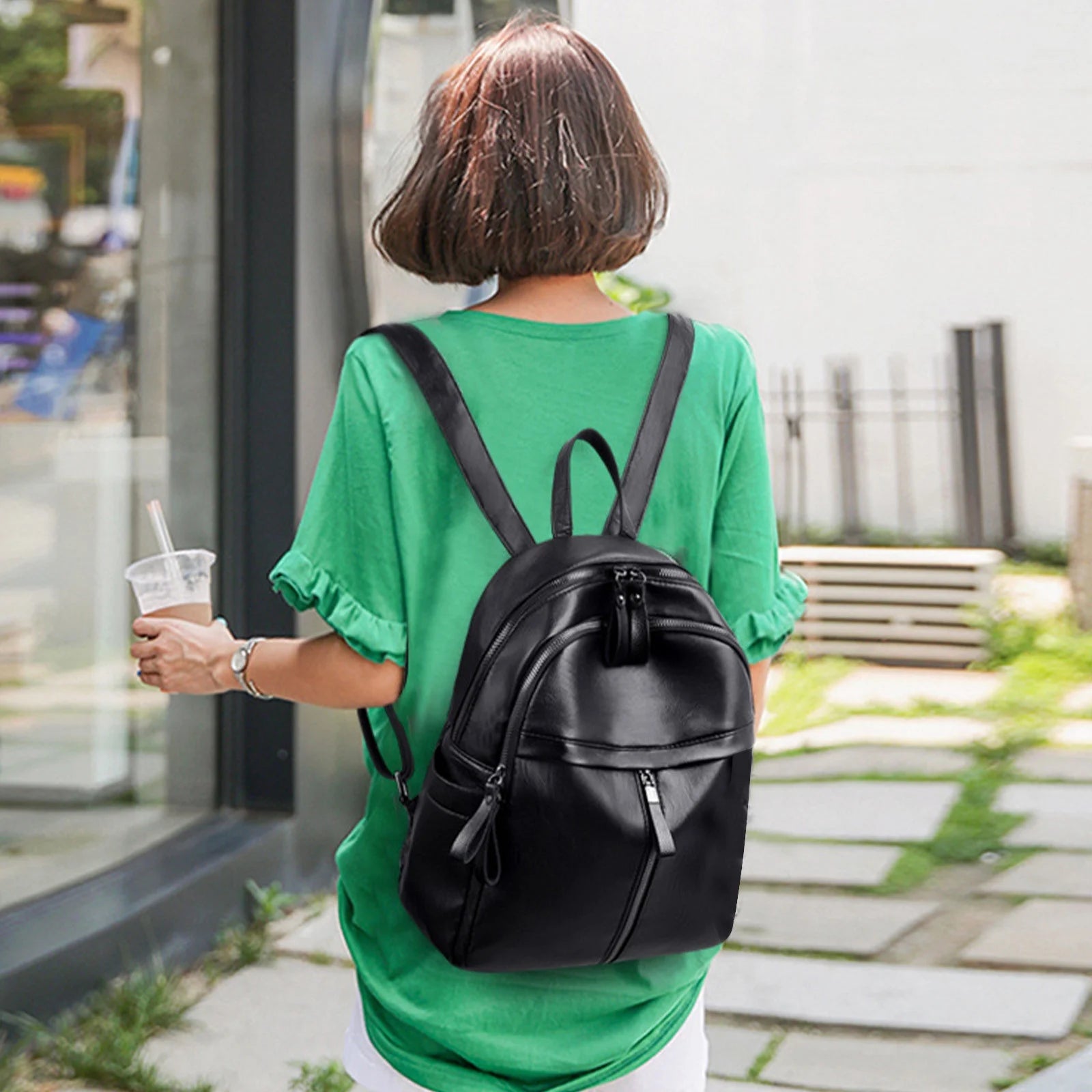 Women'S Fashion Backpack, Backpack Purse for Women, Fashion Leather Handbag, Travel Bag, Satchel Rucksack Ladies Bag,Shoulder Multifunctional Travel Bag